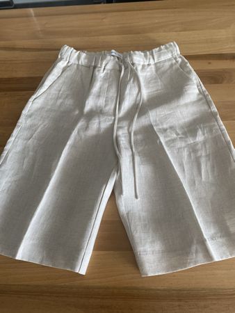 Mango Leinen-Bermudas / Shorts, Gr. S, sandbeige, neuwertig!