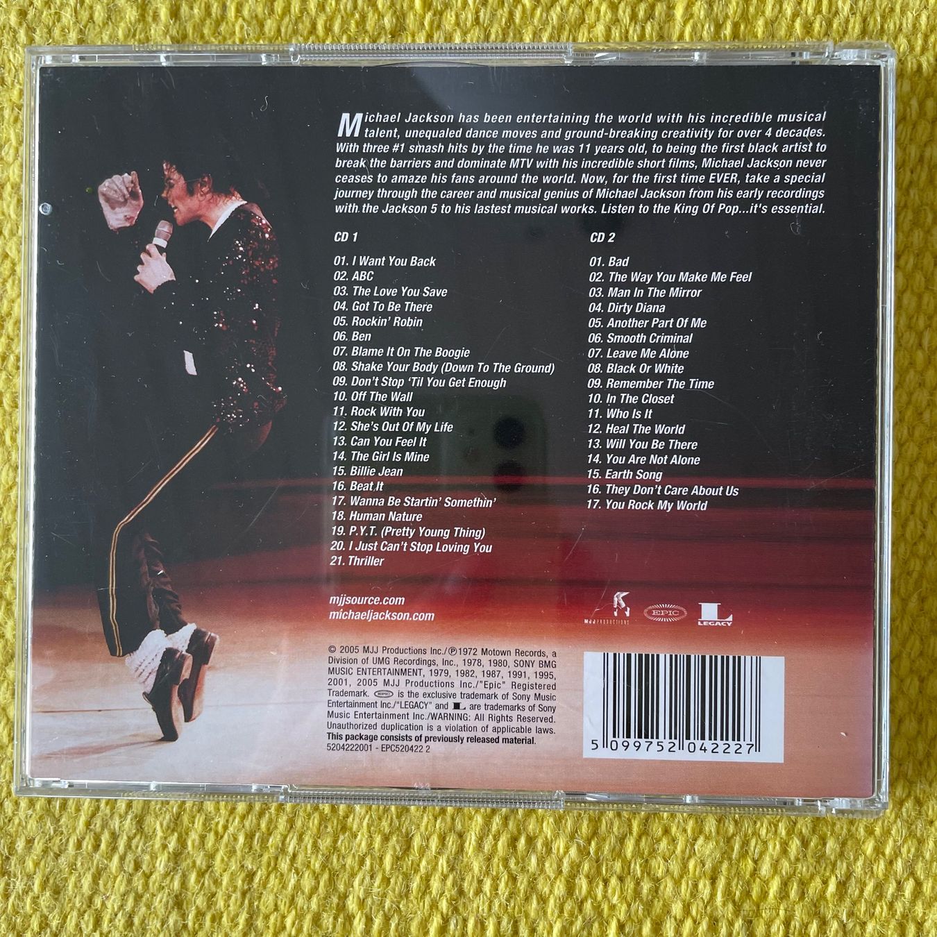 CDs: MICHAEL JACKSON-2CD THE ESSENTIAL/BEST OF – Gebraucht aus Rorschacherberg von CD-Roli 1