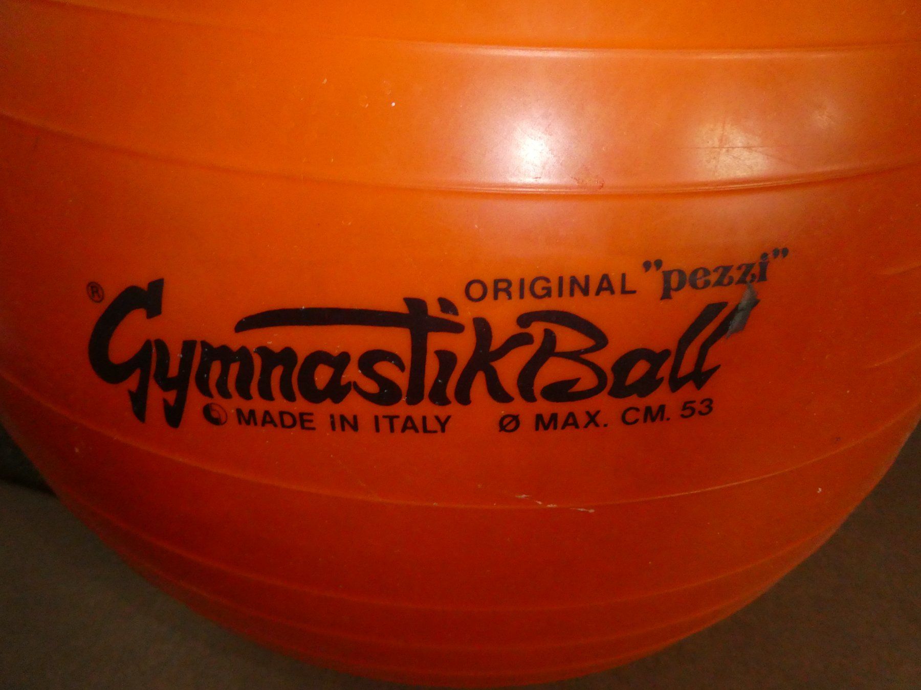 Palloni: Gymnastikball Original Pezzi orange Durchmesser 53 cm – Usato da Mels venduto da KOSL 1