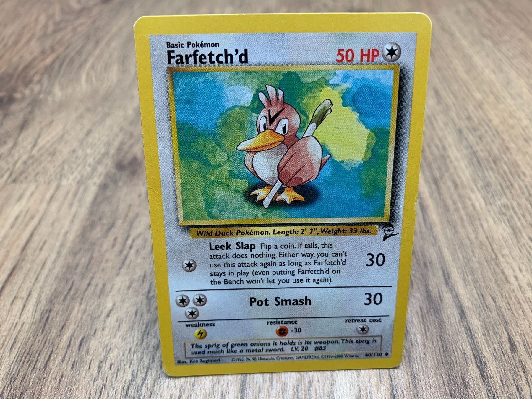 Pokémon Carte collezionabili: Pokemon Base set 2 Farfetch‘d 40/130 – Usato da Hallau venduto da R.R.91