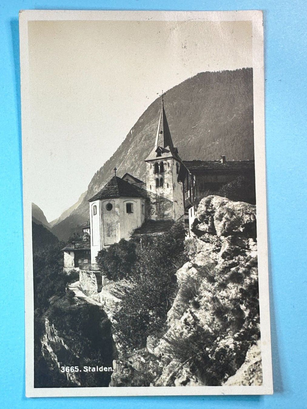 Cartes postales: Stalden - Kirche – D'occasion à Steg VS par danwer74