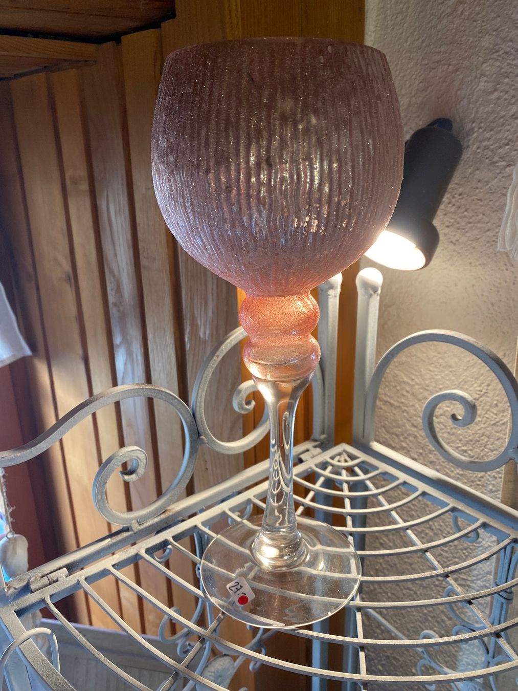 Tutte le decorazioni: DEKO GLAS KELCH -GLITZER-ROSA – Usato da Meienried venduto da ManuelaBoutique 2