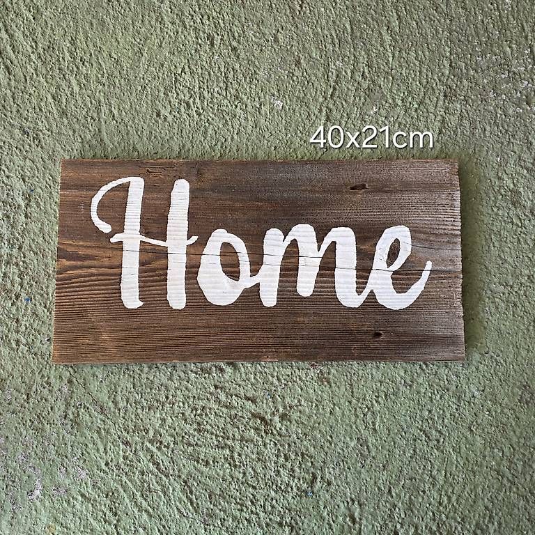 Insegne: Holzschild Home – Usato da Reichenbach i. K. venduto da likki07