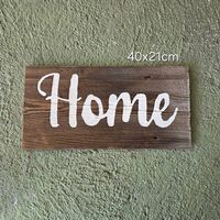Holzschild Home