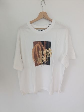 T-Shirt Sinsay weiss Print Grösse XL neu