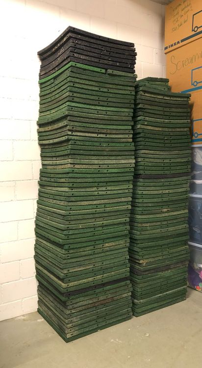 121 Gummi Platten für Garten, Spielplatz, 50 cm x 50 cm Kaufen auf