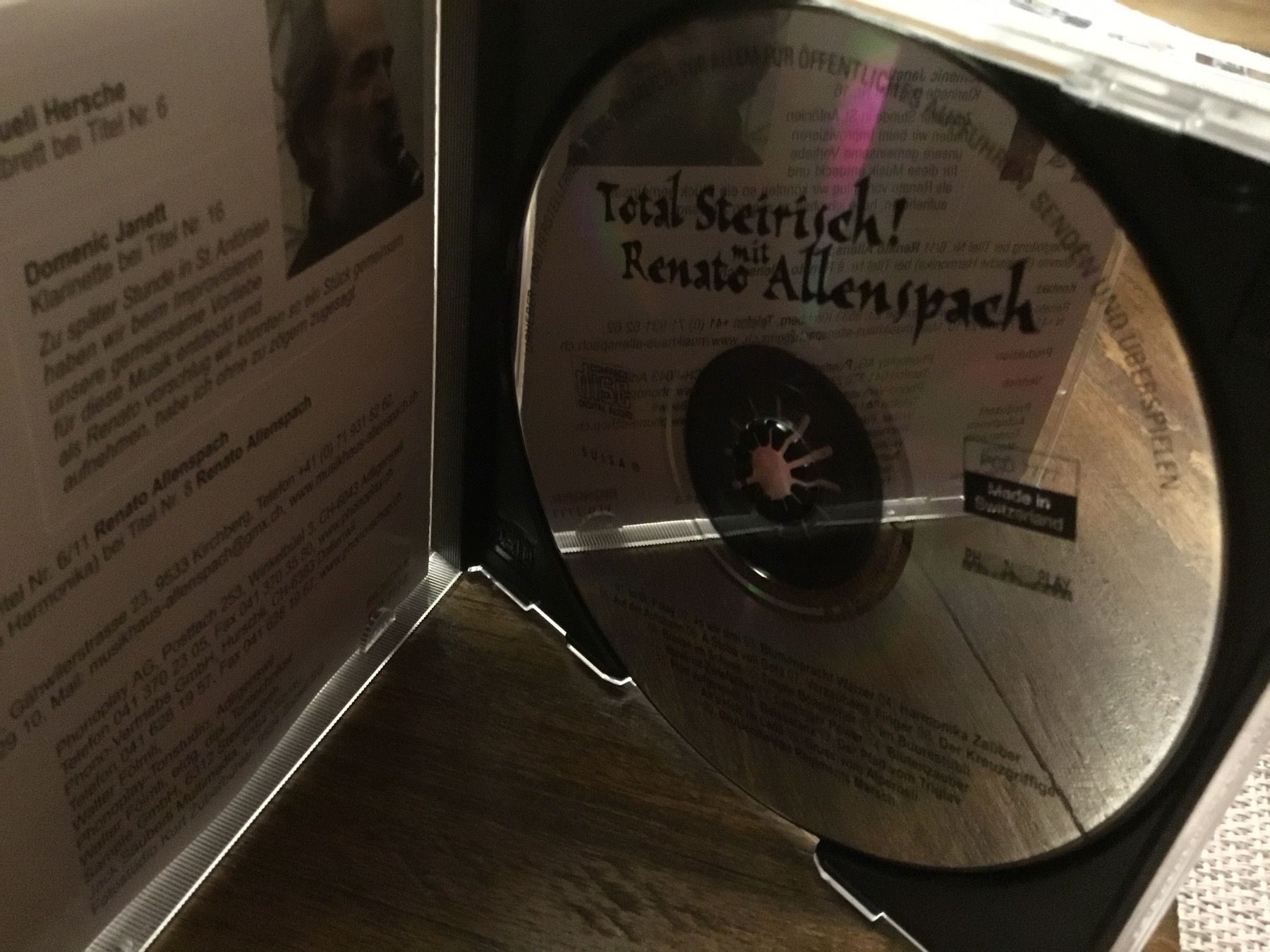 CD: Renato Allenspach  Harmonika…. – Usato da Thierachern venduto da sweden08 2