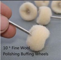 10 Pcs. Polierscheiben aus feiner Wolle NEU