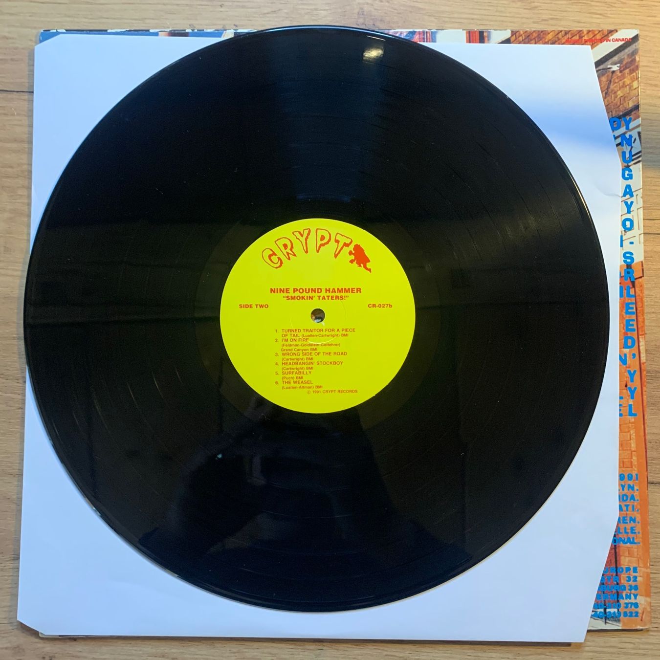 Dischi in vinile: NINE POUND HAMMER - SMOKIN' TATERS...OG GER 1991...EX/EX – Usato da Gals venduto da Diskopatshop 2