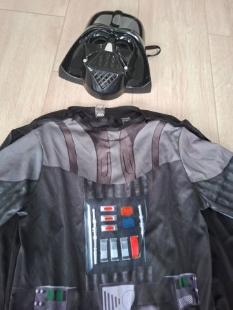 Star Wars Darth Vader Kostüm mit Maske schwarz ca 120 cm