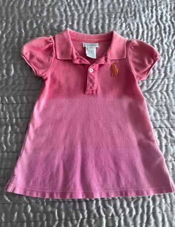 Ralph Lauren Dip-Dye-Polokleid aus Baumwolle Gr.9m