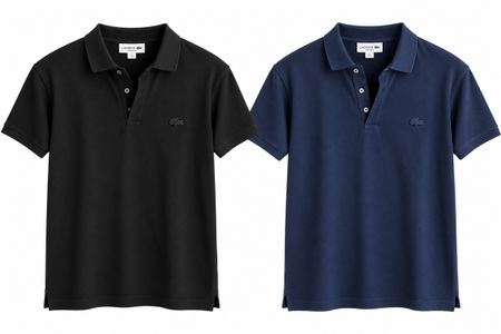 Lacoste Poloshirt Set schwarz und blau 