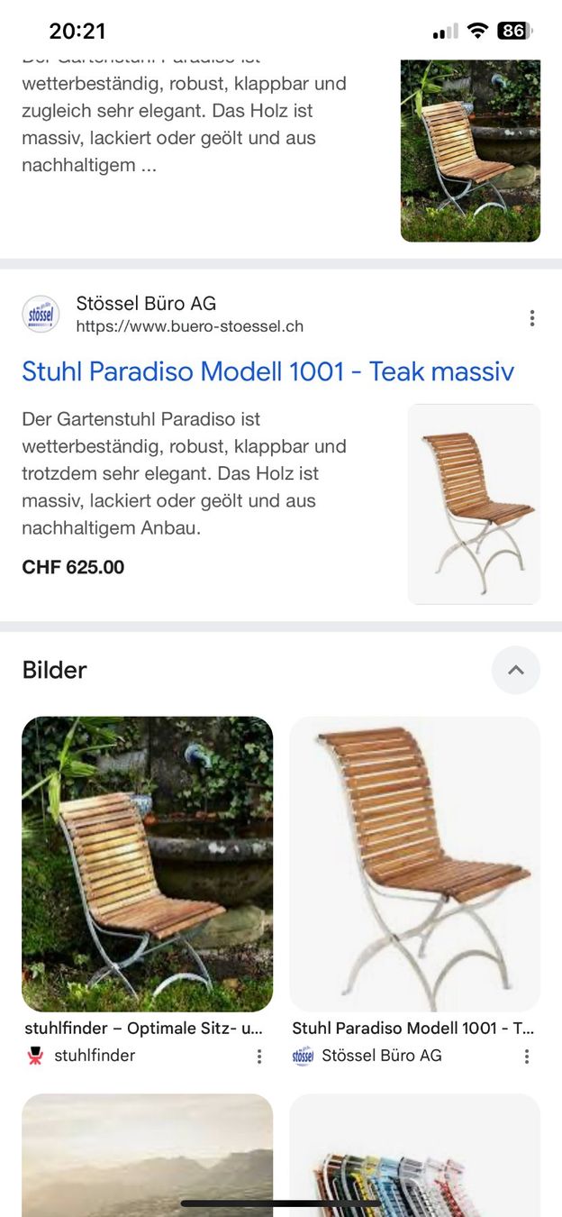 Embru Sedie: Gartenstuhl EMBRU Klappbar   1 von 100 – Nuovo (secondo la descrizione) da Glattfelden venduto da immohome.zgraggen 5