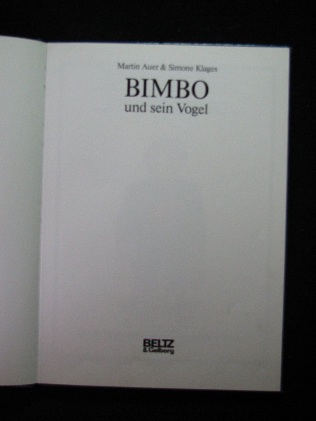 Libri: Martin Auer & Simone Klages  Bimbo – Usato da Reitnau venduto da Zaomir 2