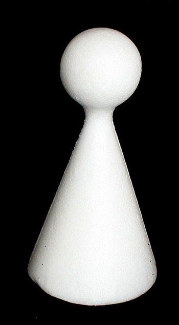 Kit bricolage: Styropor Figurenkegel 15cm – Nuovo (secondo la descrizione) da Schlatt TG venduto da kreativ-atelier