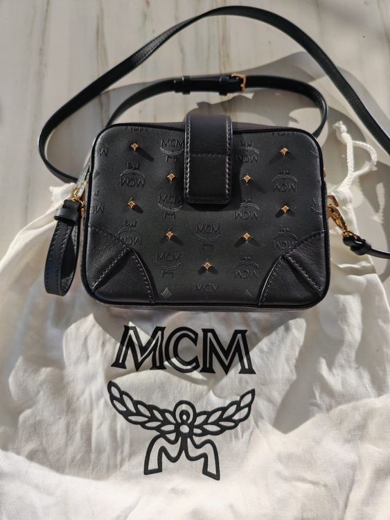 MCM Umhängetasche schwarz mit Staubbeutel, Neuwertig! (Gebraucht