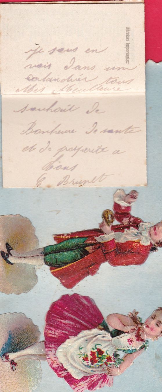 Cartes postales: BONNE ANNÉE MIT KLEINEM BÜCHLEIN – D'occasion à Oberrieden par Gebirgsstelze 6