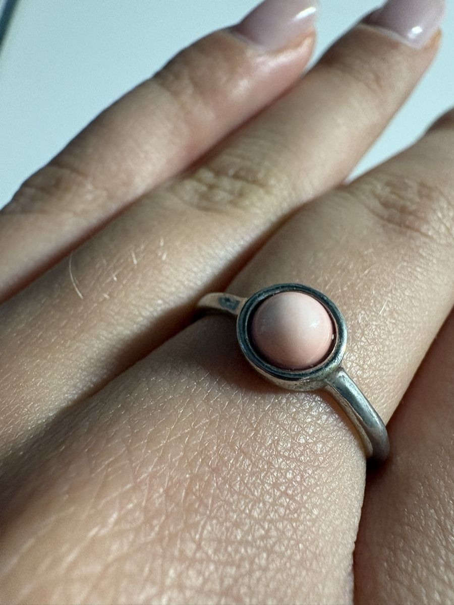 Anelli: Zarter Ring mit rosa Stein, Modeschmuck – Usato da Winterthur venduto da nik_pr58 2