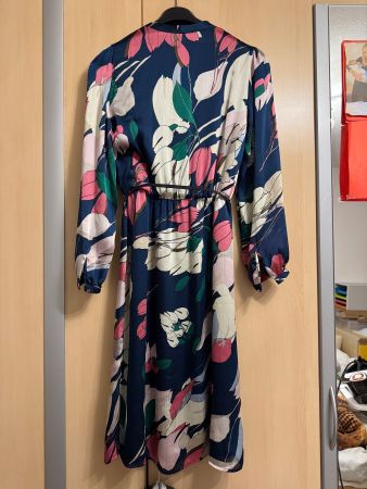 Esprit Kleid geblümt blau mehrfarbig Grösse XS