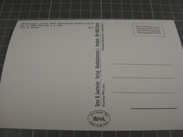Cartoline postali: AK blaues Bähnli Milchwagen – Nuovo (secondo la descrizione) da Malters venduto da Marosko 1