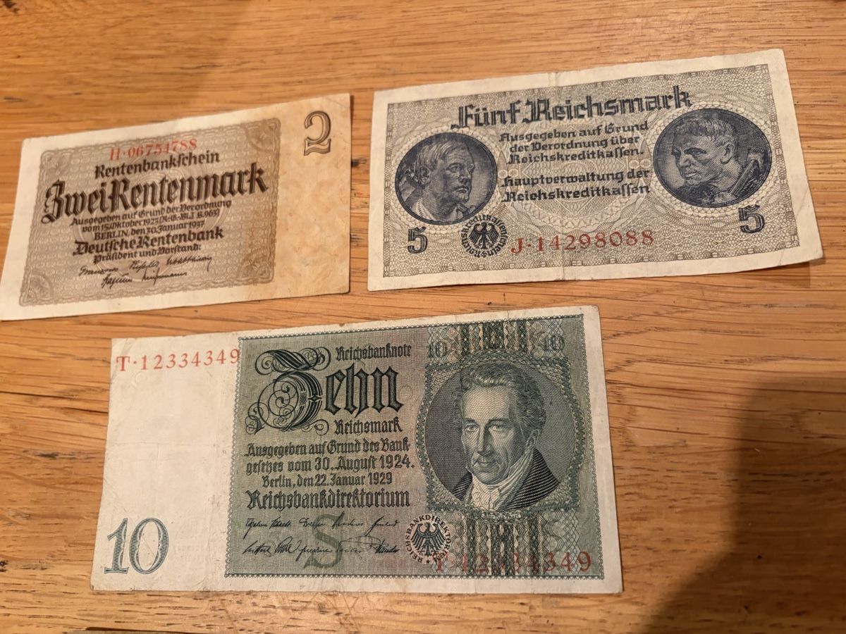Billets de banque: billets de banque allemands historiques – D'occasion à Echallens par JAR69 3