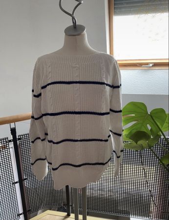 Strickpullover mit Streifen - Grösse 38