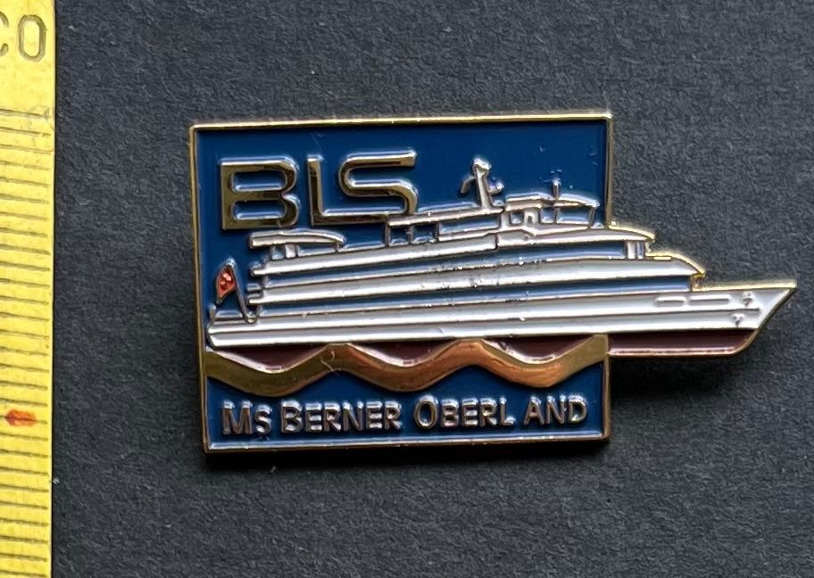 Swiss Placchette & Badge: BLS/ MS BERNER OBERLAND / Pin – Usato da Wabern venduto da DaxKarten-75