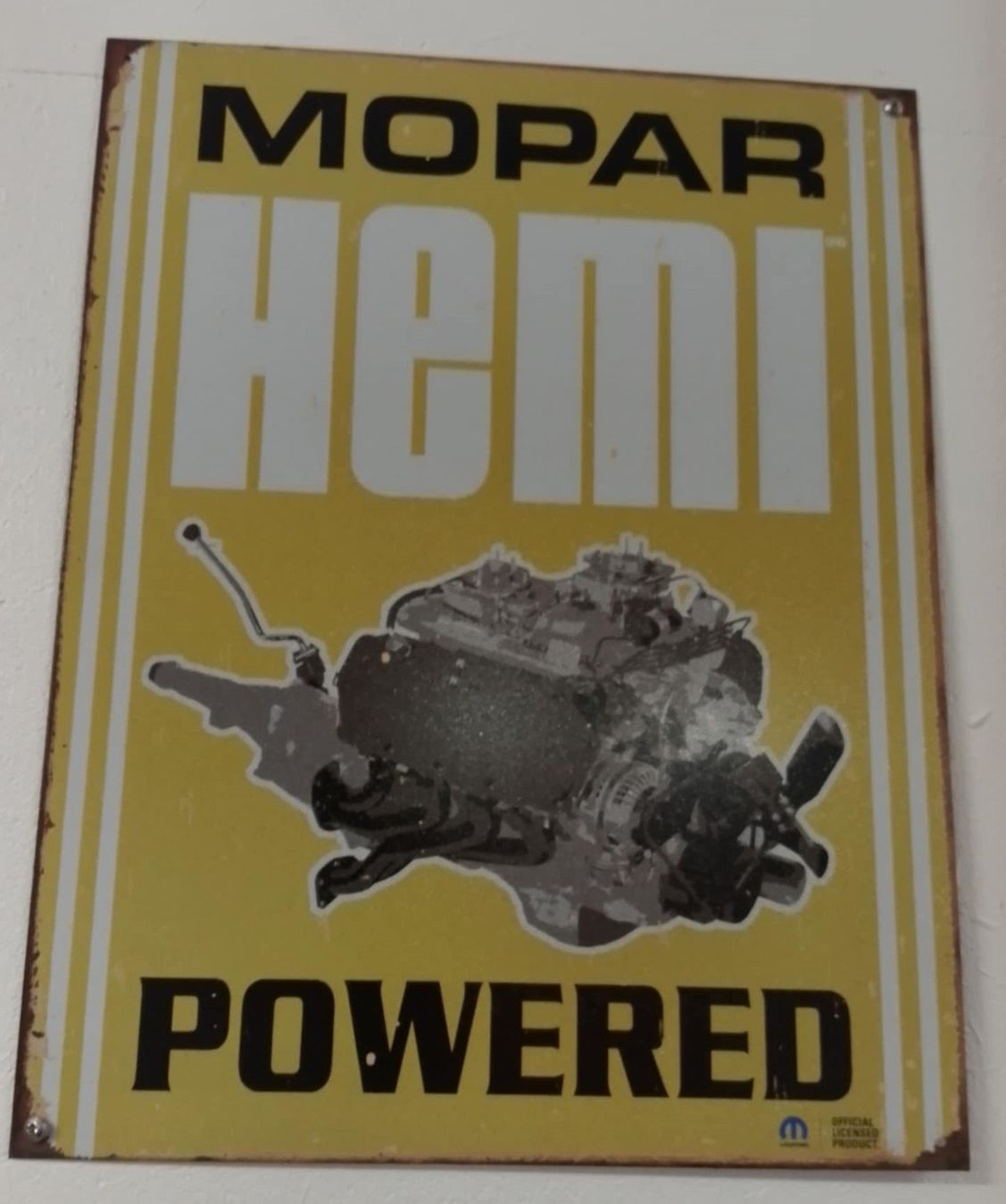 Mopar Schilder: Blechschild MOPAR HEMI POWERED – Gebraucht aus Niedergösgen von usc_l8gm
