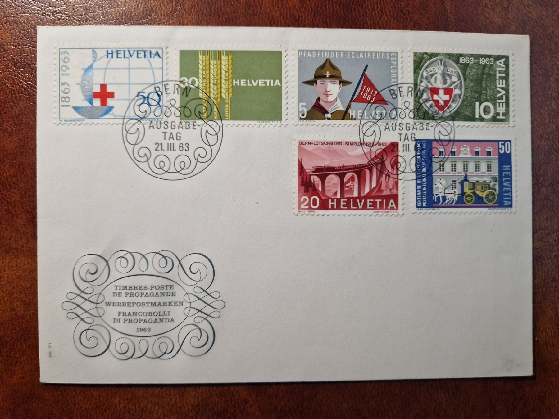 Tutti i francobolli: FDC 395 - 400 – Usato da Bouveret venduto da hckoala