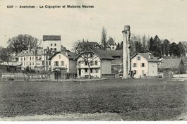 4546 - AVENCHES - Le Cigognier et Maisona Neuves ca 1920!