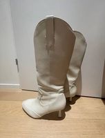 Weisse Stiefel / Boots mit Absatz