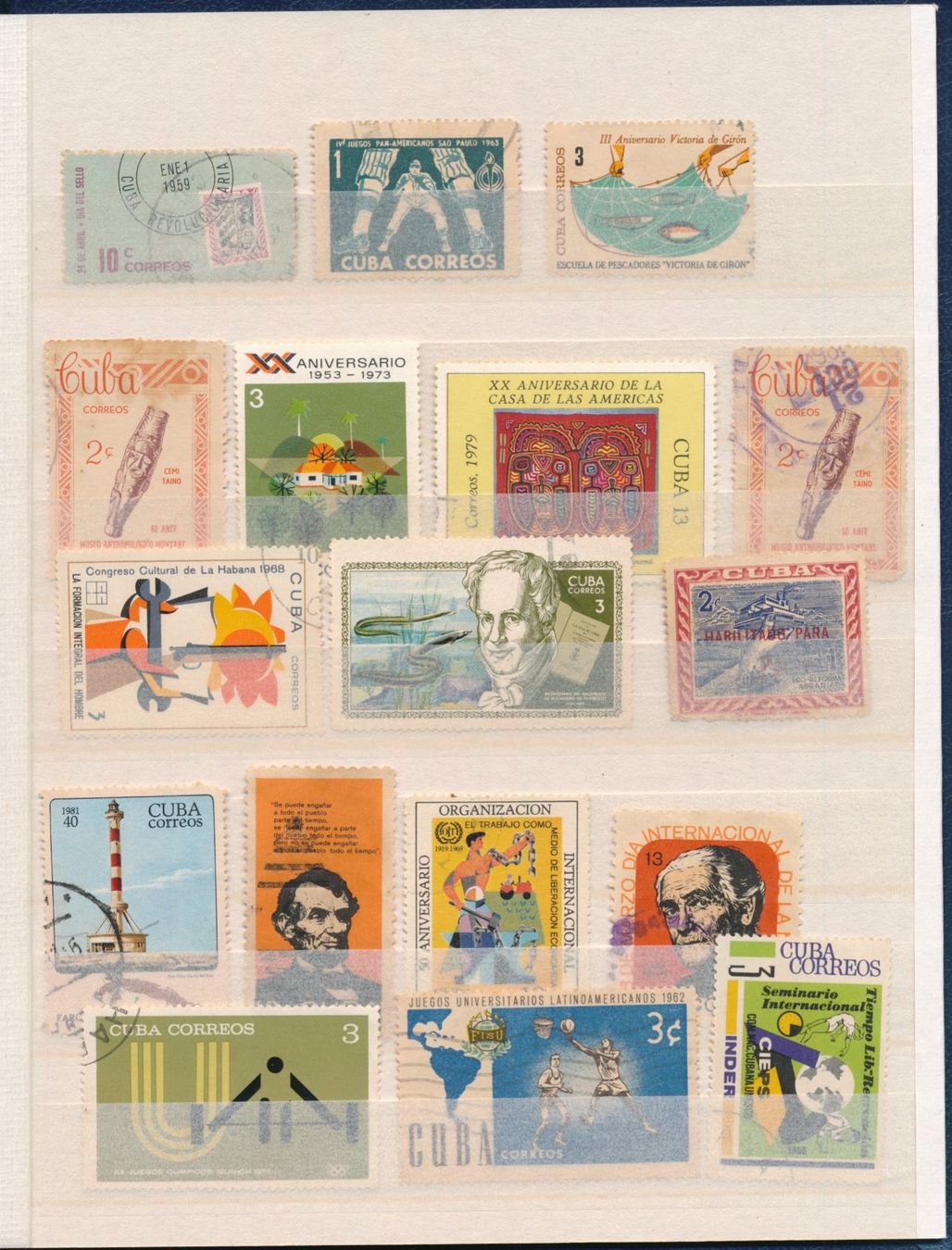 Tutti i francobolli: Briefmarkenalbum Cuba – Usato da Bonau venduto da Profila3 7