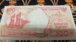 Banknote 100 Rupiah, Indonesien, Jahrgang 1992, Selten!