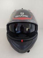 Motorradhelm Shark Encke Klapphelm schwarz rot Grösse L