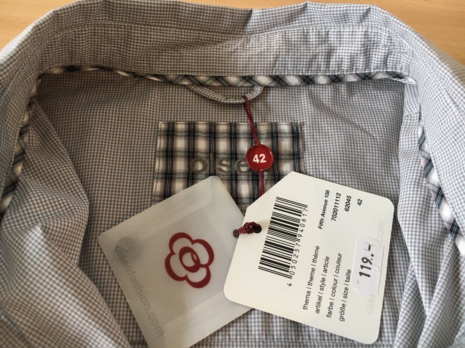 Camicette: Olsen - Langarm Bluse, Karo, 42 – Nuovo (secondo la descrizione) da Luzern venduto da Jiggy_8898 8