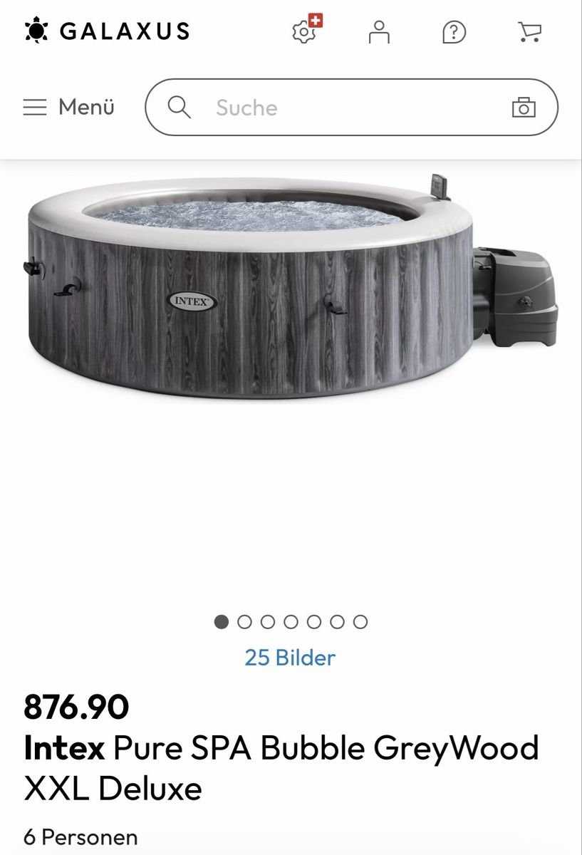 Intex Whirlpool: Intex Pure SPA Bubble GreyWood mit Garantie – Gebraucht aus Oberentfelden von angelan02