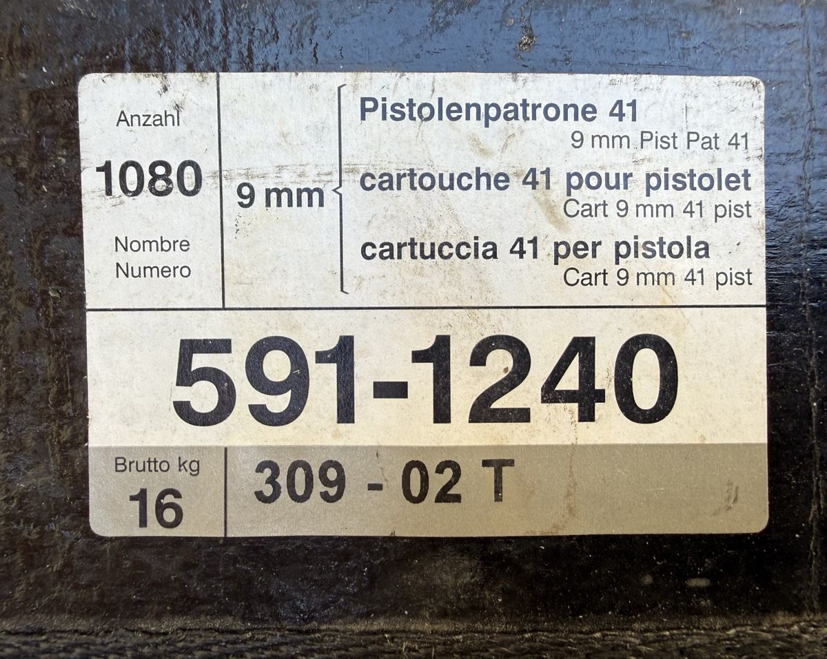 Attrezzatura & Pezzi di ricambio: Schweizer Armee Munitionskiste pistolenpatrone 9mm – Usato da Quinto venduto da Ticino_69
