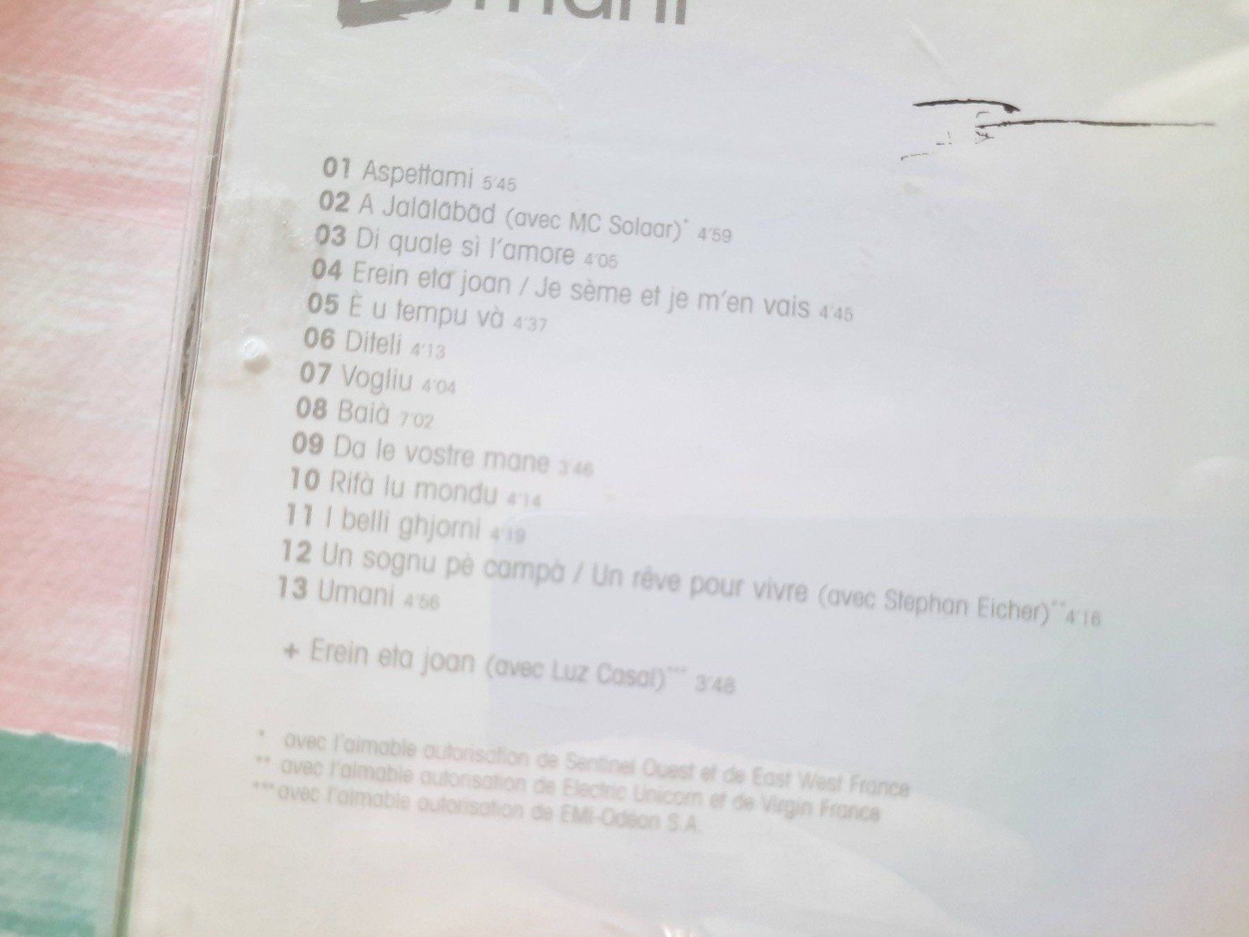 CDs: CD I Muvrini - Umani – Gebraucht aus Pully von bro_n52j 2