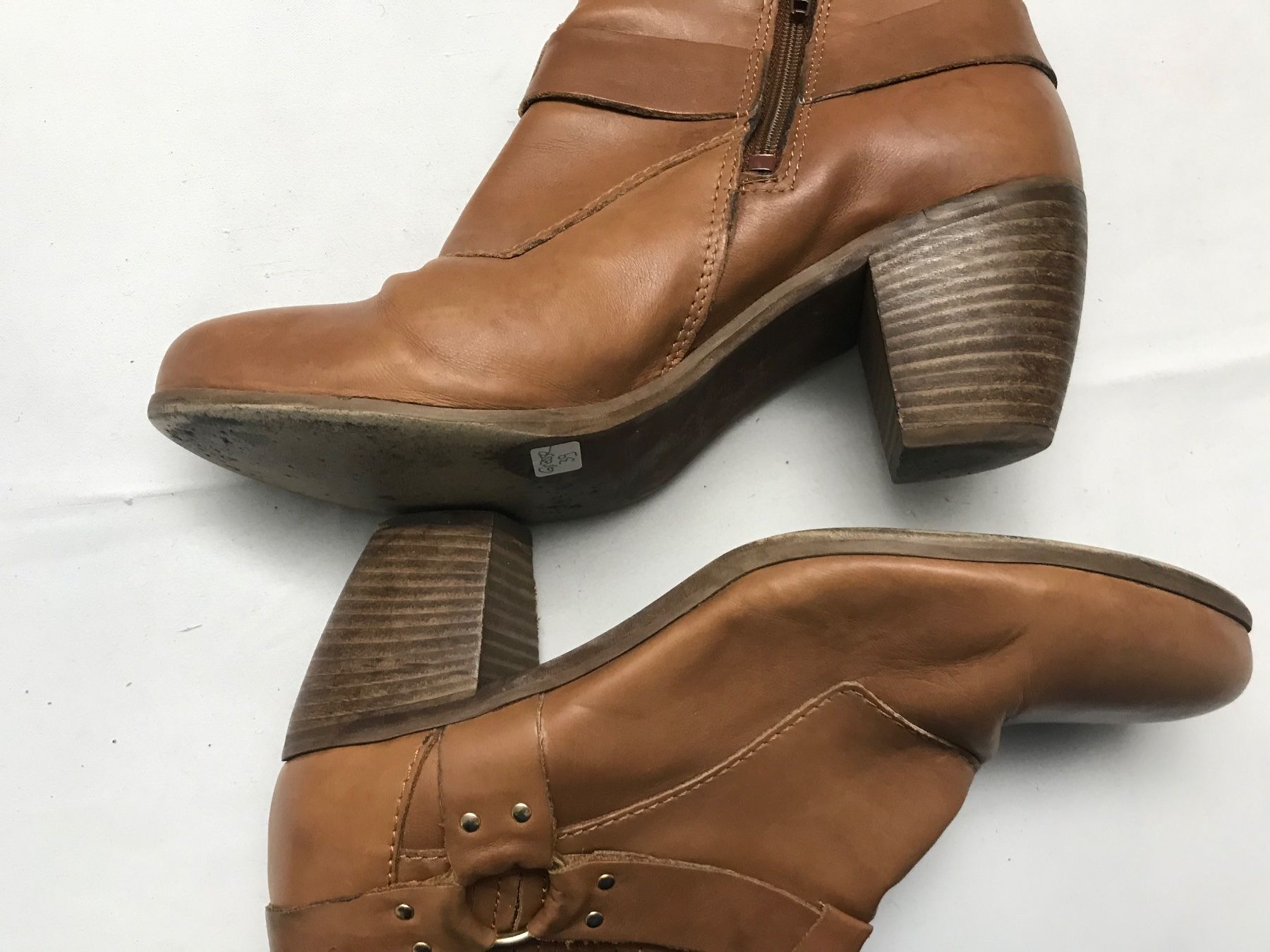 Damenschuhe: Braune Stiefelette – Gebraucht aus Niederteufen von mix18