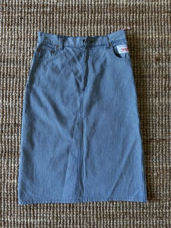 Vintage Levi's Jeansrock gestreift