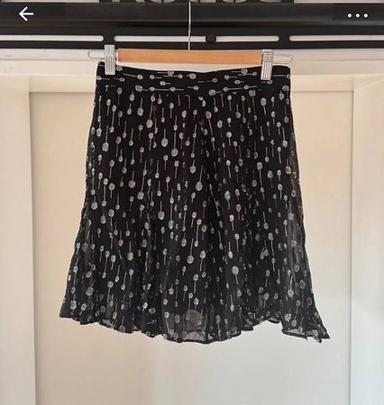 The Kooples Rock Schwarz/Silber Gr. 1 neuwertig