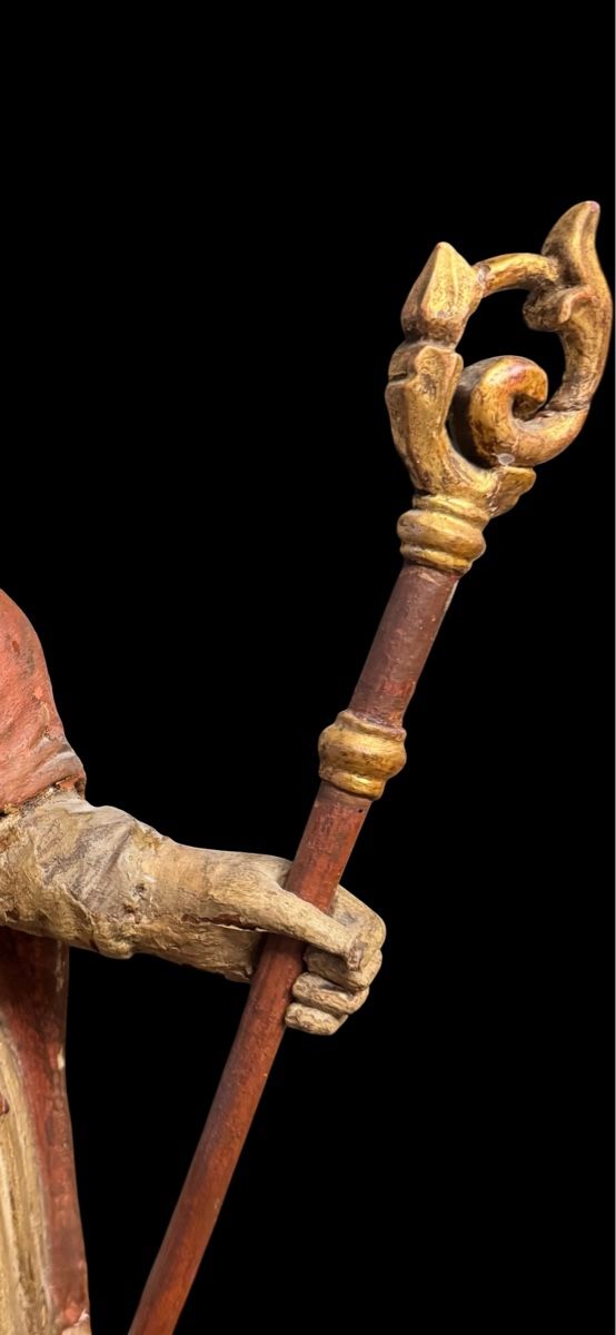 Statuette: Geschnitzte Bischofsfigur wohl 17. Jh - 60cm hoch – Usato da Ottikon venduto da san_w99n 6