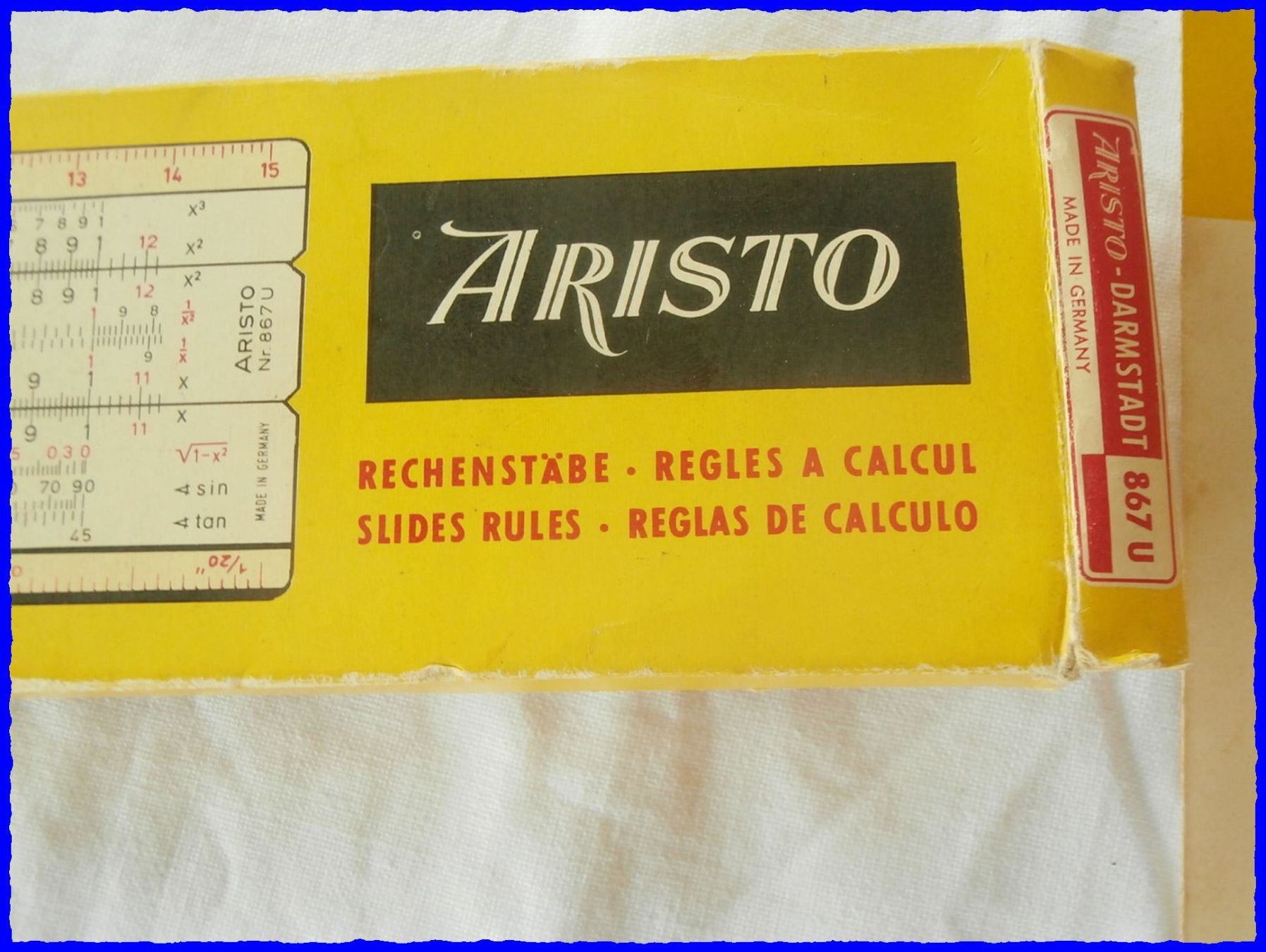 Calcolatrici tascabili: RECHENSCHIEBER ARISTO "967 U" - mit Box, Etui & Anleitung – Usato da Worblaufen venduto da Re_mo81 4