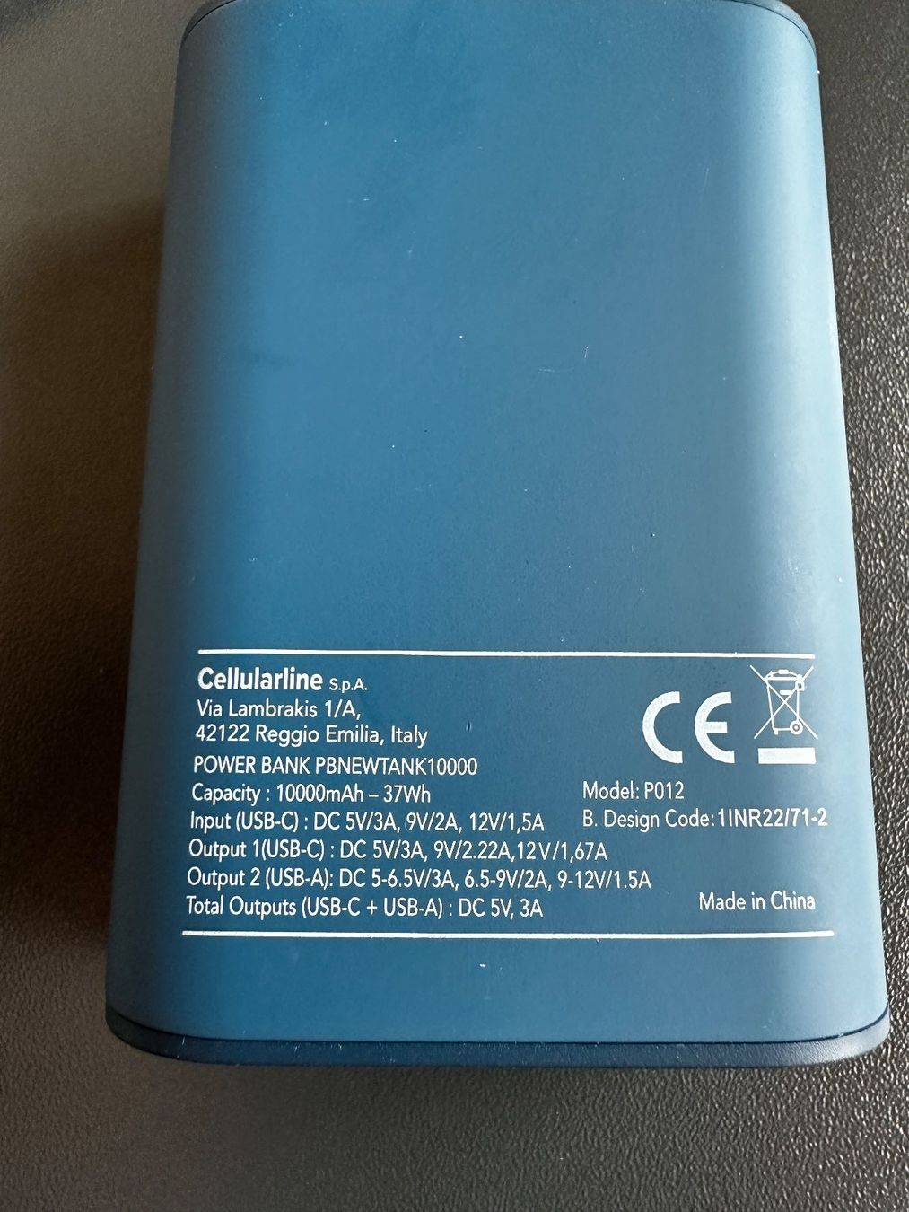 Caricabatterie: Power Bank10000 mAh, Cellularline – Usato da Trachslau venduto da RT_BRNN 1