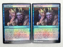 Magic Karte: 2x A Little Chat Foil - Streets of New Capenna