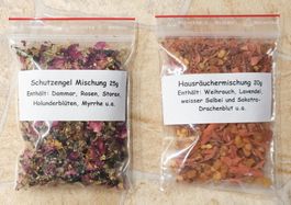 Set 2x Räuchermischung Schutzengel und Hausräucherung