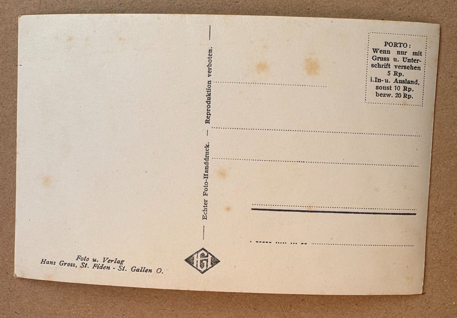 Cartes postales: ANSICHTSKARTE VILTERS ST.G – D'occasion à Ostermundigen par wini63 1
