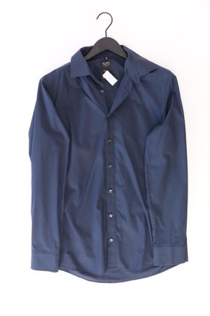 Olymp Langarmhemd Gr. Hemdgröße 41 blau