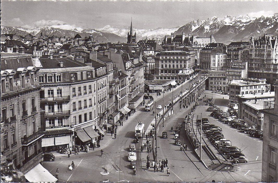 Cartoline postali: LAUSANNE, le grand pont – Usato da Les Verrières venduto da Scampi0