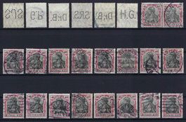 Germania Briefmarken gute 40 Pfennig Werte gest.